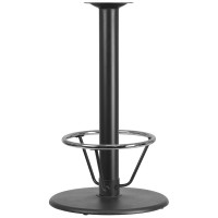 Flash Furniture XU-TR24-BAR-4CFR-GG 24'' Round Restaurant Table Base with 4'' Dia. Bar Height Column and Foot Ring 